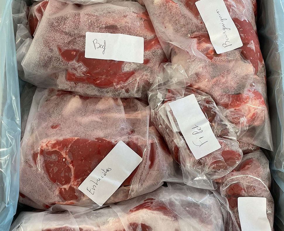 Packs de viande bovine près de Aixe-sur-Vienne